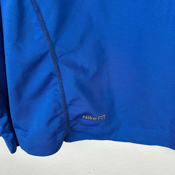 Nike Pro Mens Long Sleeve Shirt Size Small Fitted 269610 Blue Activewear - Picture 4 of 6